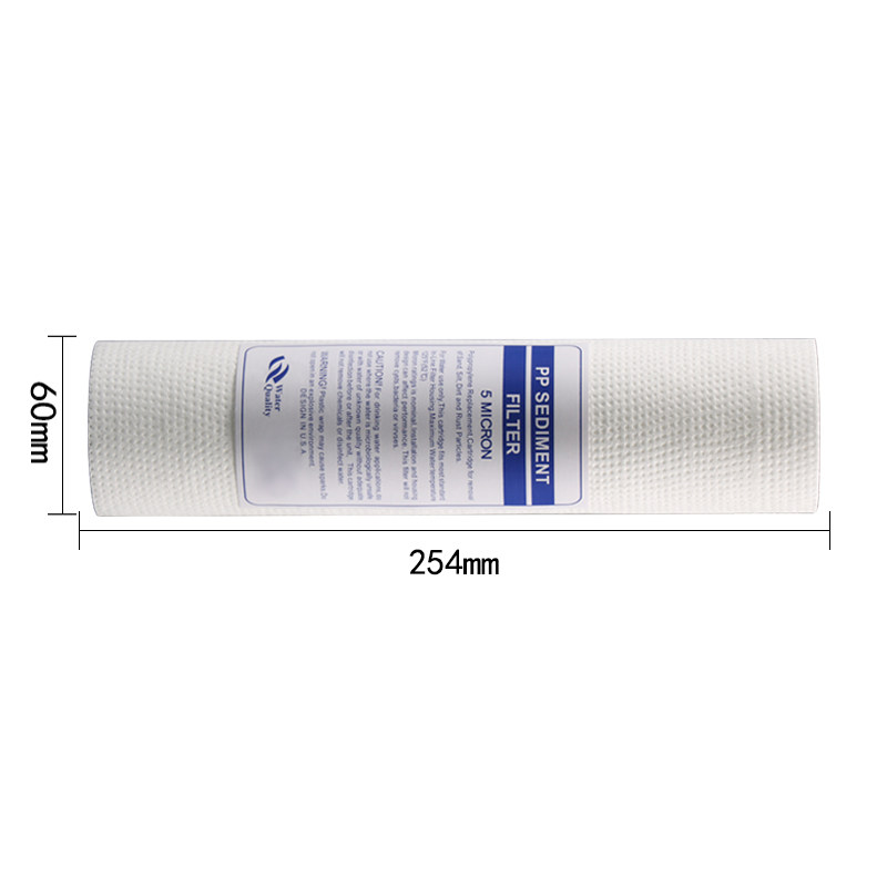 净水器10寸PP棉滤芯净水机120克针刺100支装1/5微米前置过滤配件