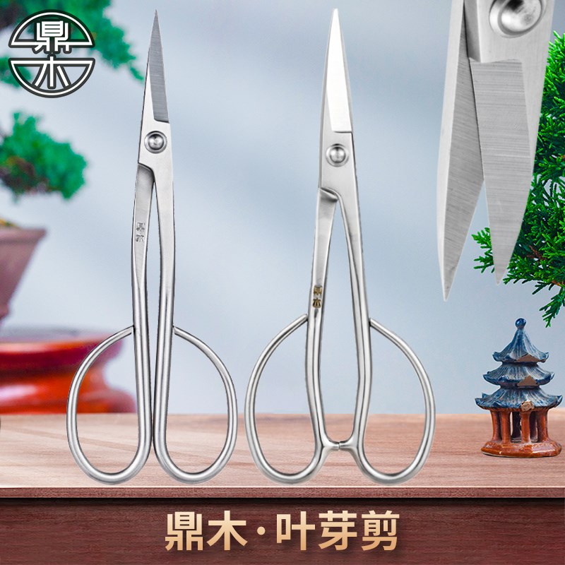 鼎木叶芽剪盆景专用修剪造型工具盆景芽剪剪刀兰花分苗剪小枝芽剪