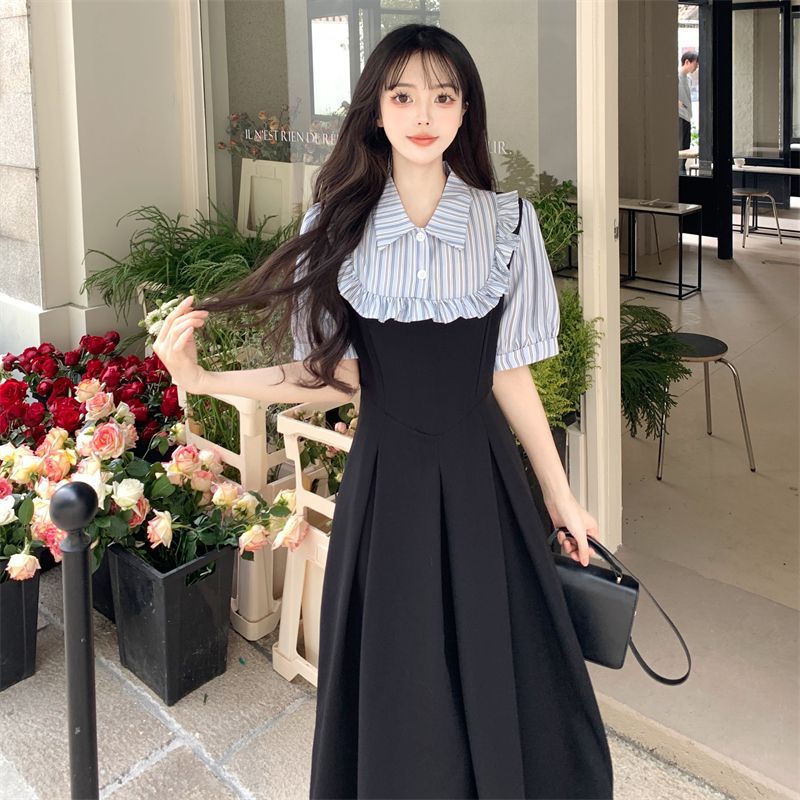 设计感法式连衣裙女夏季