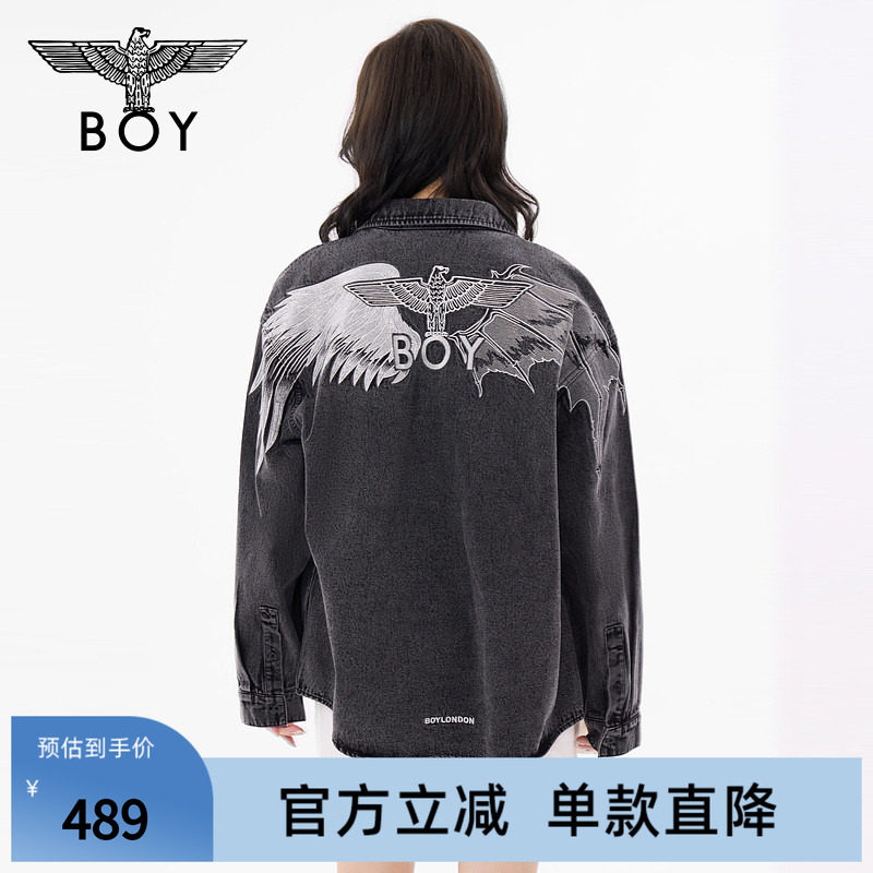 【救赎之翼】BOYLONDON秋男女同款复古牛仔衬衫外套N48007图片