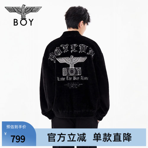 【夜航银曲】BOYLONDON冬季立领外套宽松保暖上衣男女同款N23061