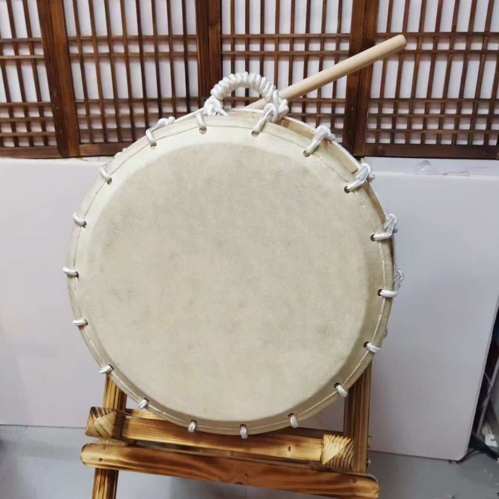 韩式创意木色长鼓农乐舞圆鼓桌面摆件/朝鲜族风格工艺品桌摆