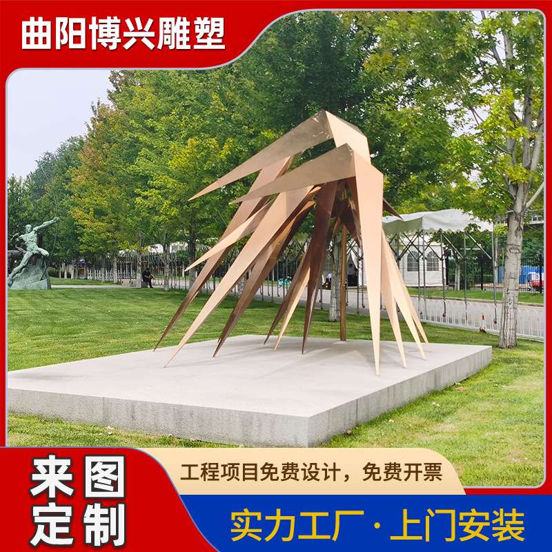 不锈钢蝴蝶雕塑大型户外小品金属简约蝴蝶摆件仿真景观动物雕塑