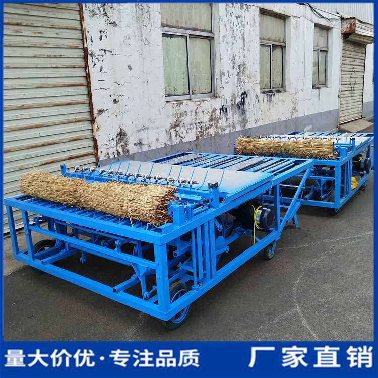 电动打草帘机器 自动进料均草编织机 各种宽幅稻草草席子机器
