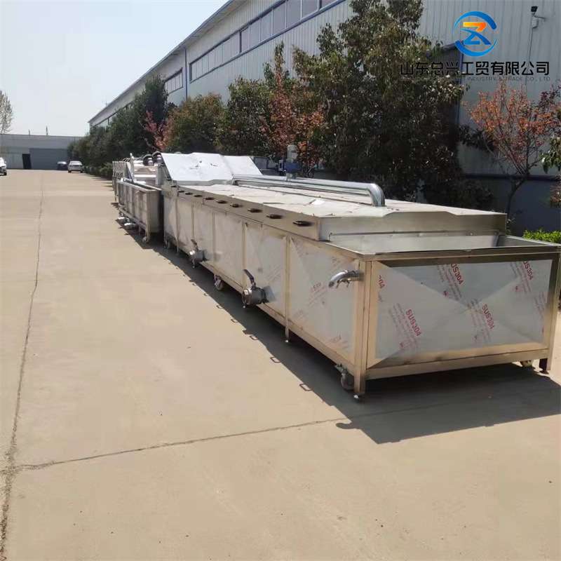 供应竹笋全自动蒸煮漂烫机 土豆粉杀青冷却线 多功能辣椒漂烫机