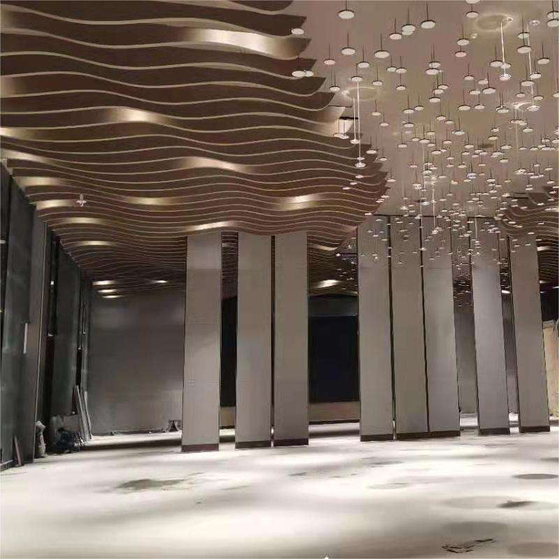 酒店隔断墙半电动活动隔断门移动隔断屏风活动隔断墙源头厂家