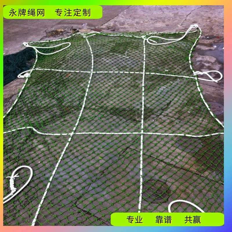广州永牌绳网厂价 尼龙吊网 钢丝绳安全装卸网 3 5 10吨吊装网