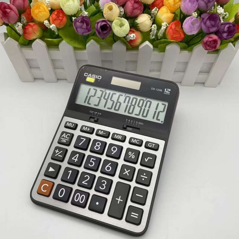 CASIO银行财务会计出纳办公专用计算器DX-120B外贸出口跨境计算机