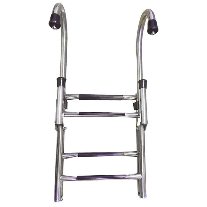 船用不锈钢折叠梯 甲板下水梯 登船梯 弯管扶手梯船用游艇房车用