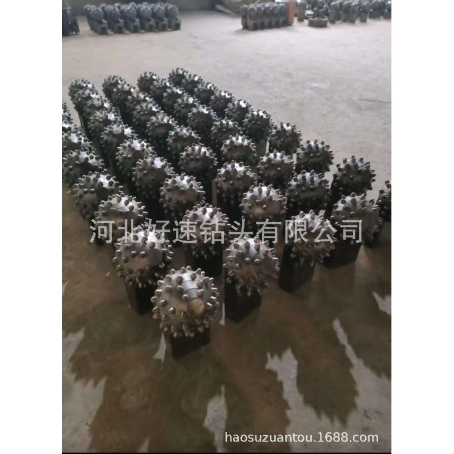 旋挖钻机用大直板牙轮掌片52颗合金齿钻头 基础桩基用牙轮钻头