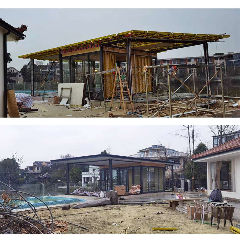 服务站岗亭阳光房可移动户外组合厂家简易住人集装箱活动房接待室