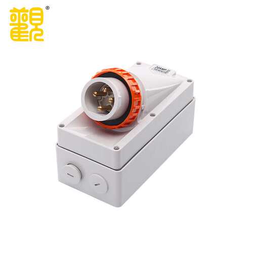 大观56AI420防水倒插插头 户外工业防尘防水IP66 4针澳标插头明装
