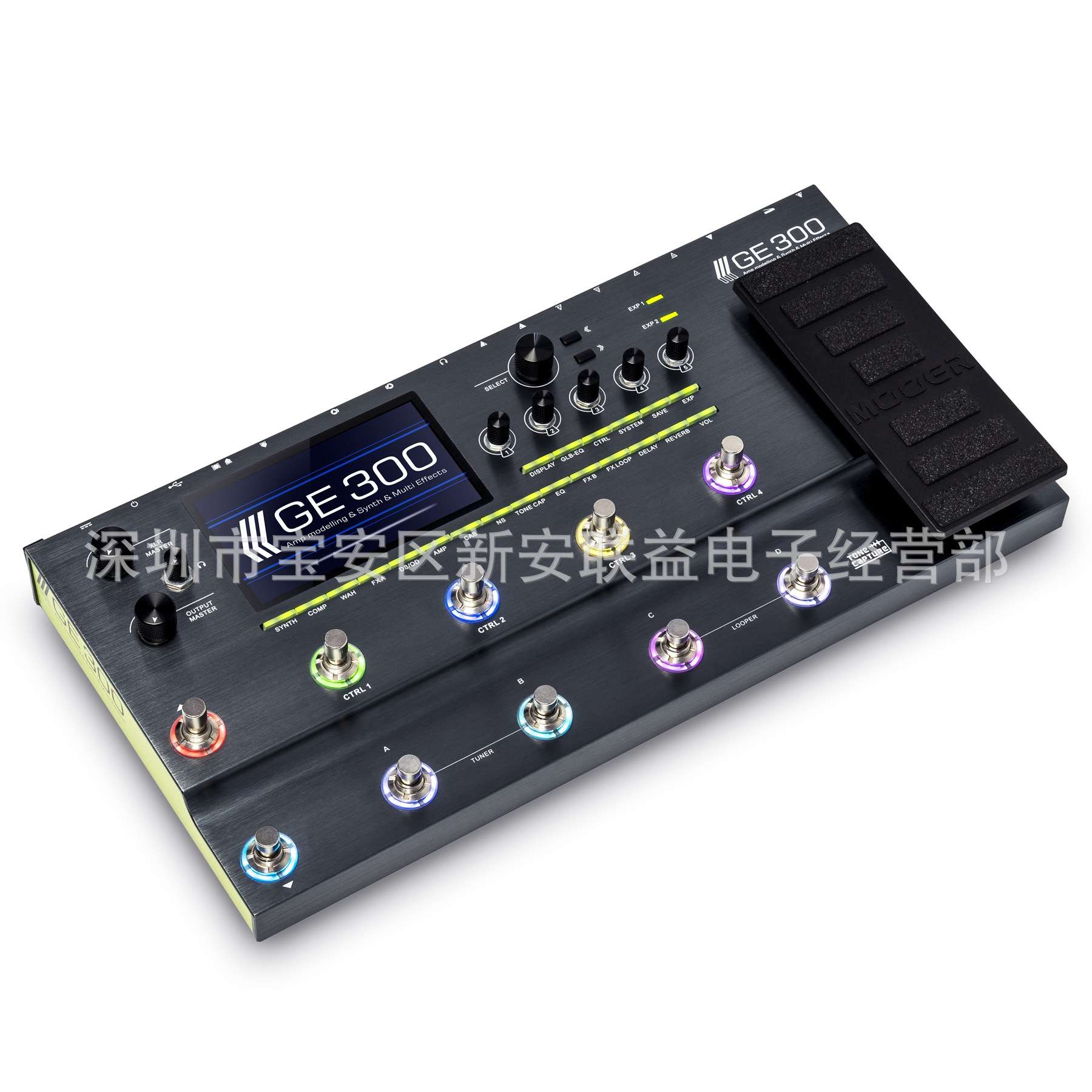 MOOER GE300音箱建模数字合成综合效果器专业演出吉他音色处理器
