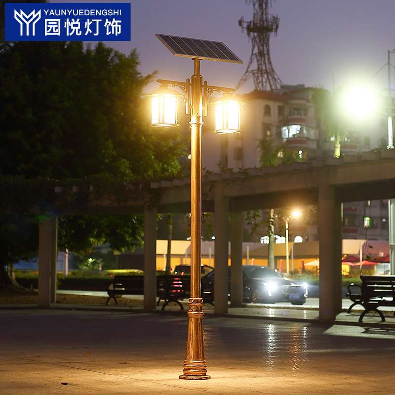 LED路灯家用户外防水庭院灯3米花园别墅草坪室外小区高杆欧式复古