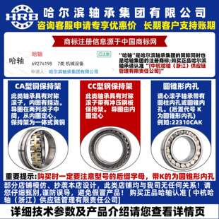 HRB 哈尔滨轴承 21304 21305 21306 21307 CC CA W33 调心滚子