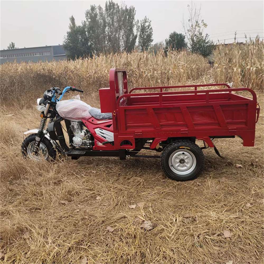 建筑施工砂浆自卸车 座驾汽油摩托三轮车 农用粮食运输搬运车
