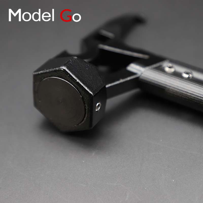 MODELGO牧蝶谷玲珑锤小黑锤野营铝合金柄钢锤地钉拔钉器气罐开孔