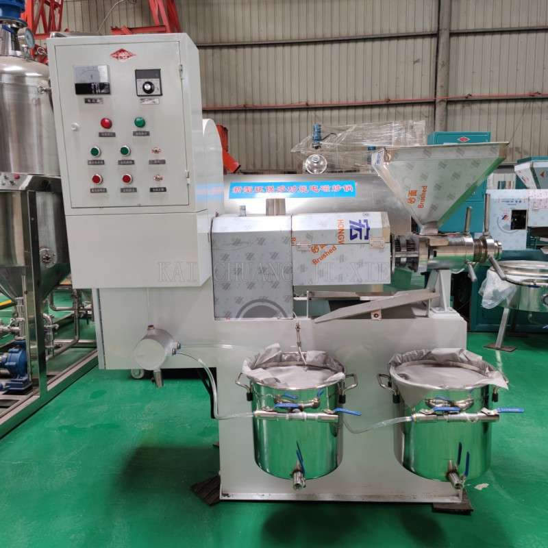 新型全自动螺旋榨油机70型100型葵花籽南瓜子花生多功能榨油机