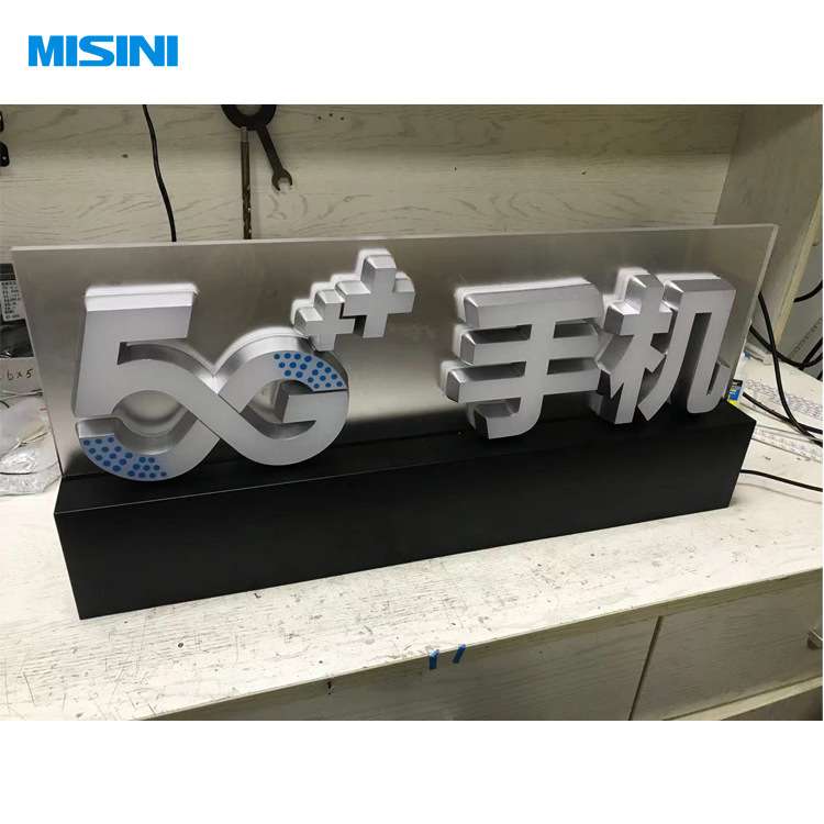 模具橱柜展柜柜台迷你发光字led标牌手机广告标牌展示架