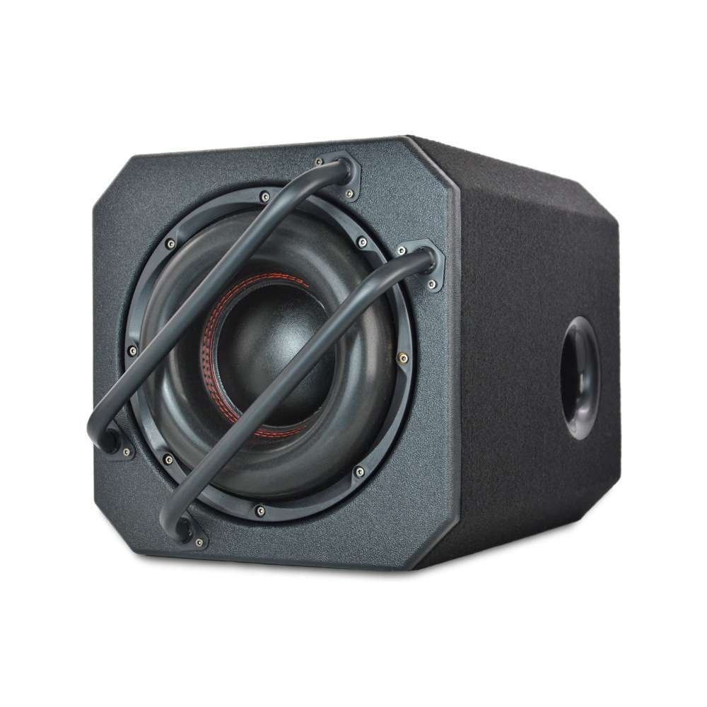 厂家 车载音响改装大功率1200W方形12V有源超重10寸汽车低音炮