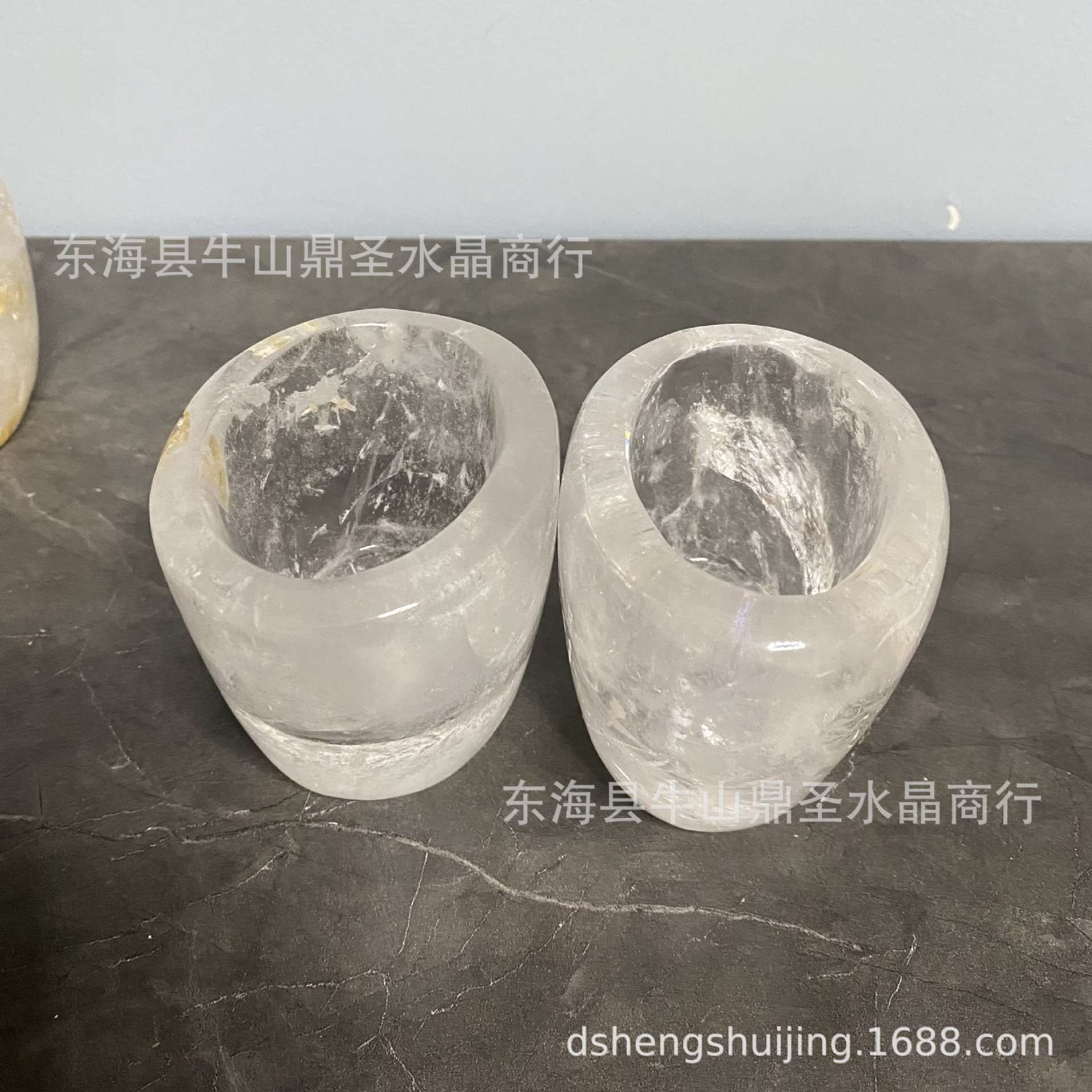 天然水晶杯子水晶茶具插花摆件水晶杯子摆件厂家直销