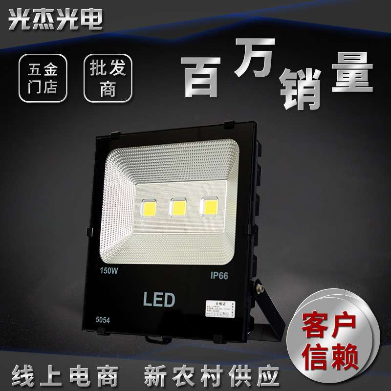 led投光灯集成庭院公园照明投射灯新农村户外灯防水大功率泛光灯