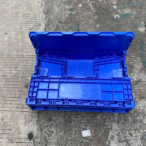 重庆塑料折叠箱515*329*245内径塑胶周转箱外尺寸550*365*260mm