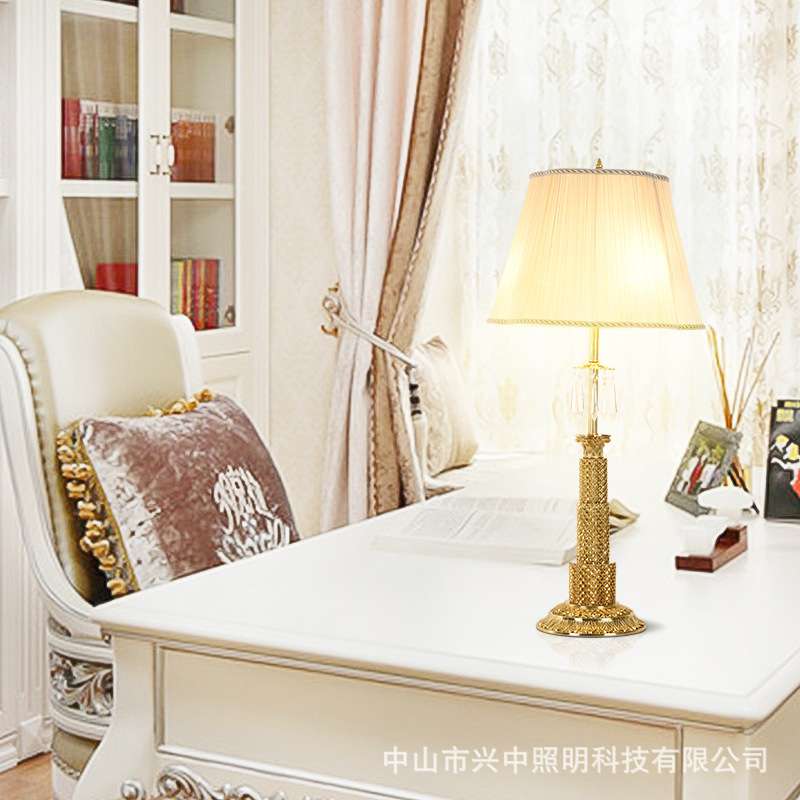 高档欧式纯铜台灯奢华法式式古典风格灯饰客厅卧室床头书房灯具