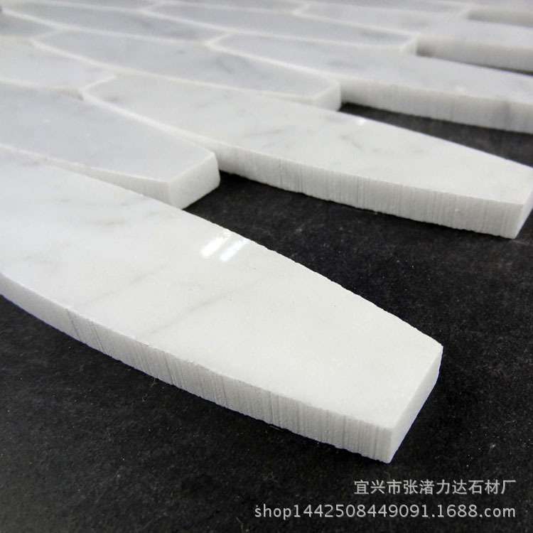 白色天然大理石 进口卡拉拉白马赛克 电视墙客厅卧室阳台内外墙砖