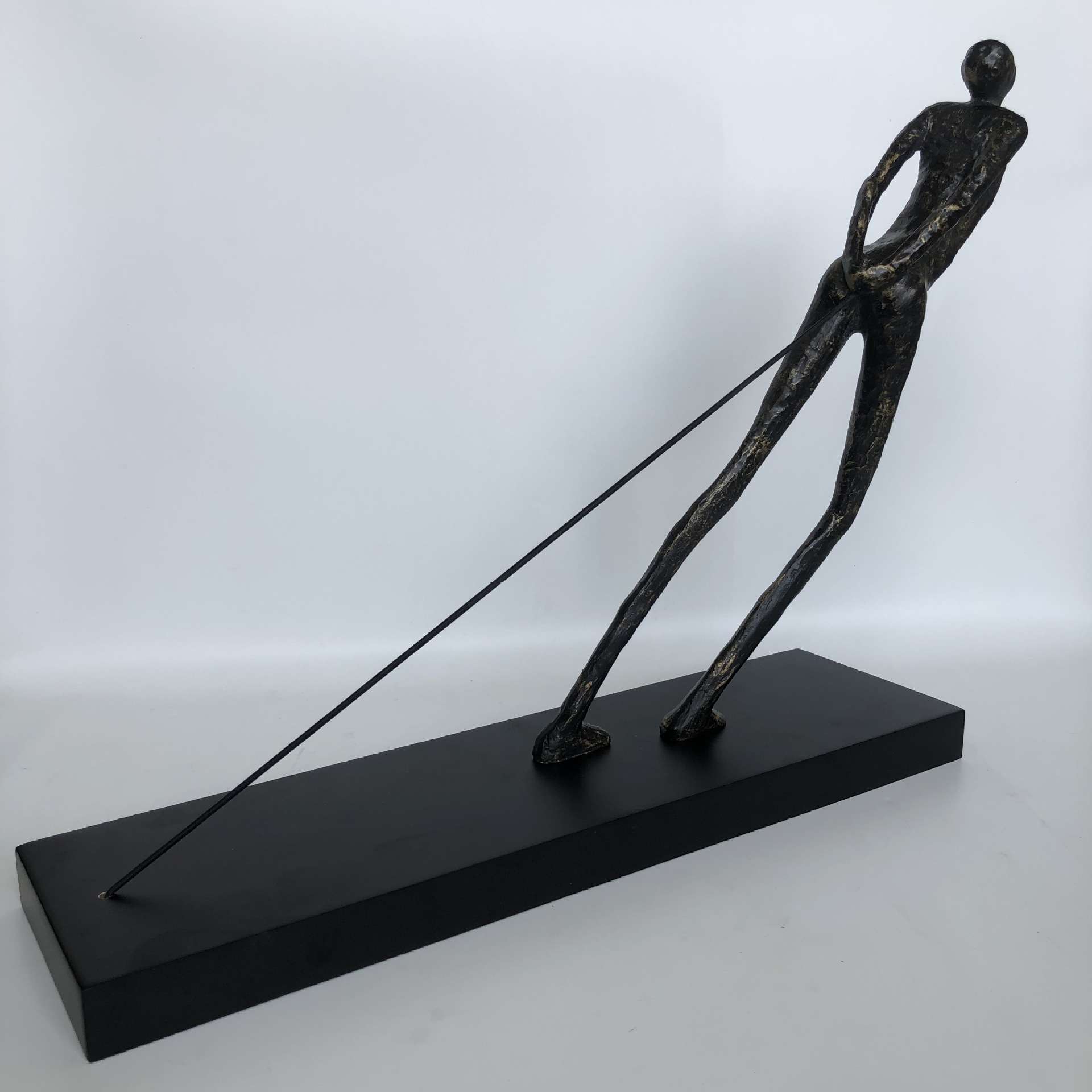 拉绳人物摆件 酒吧西餐厅咖啡馆摆设 家居装饰创意时尚树脂工艺品