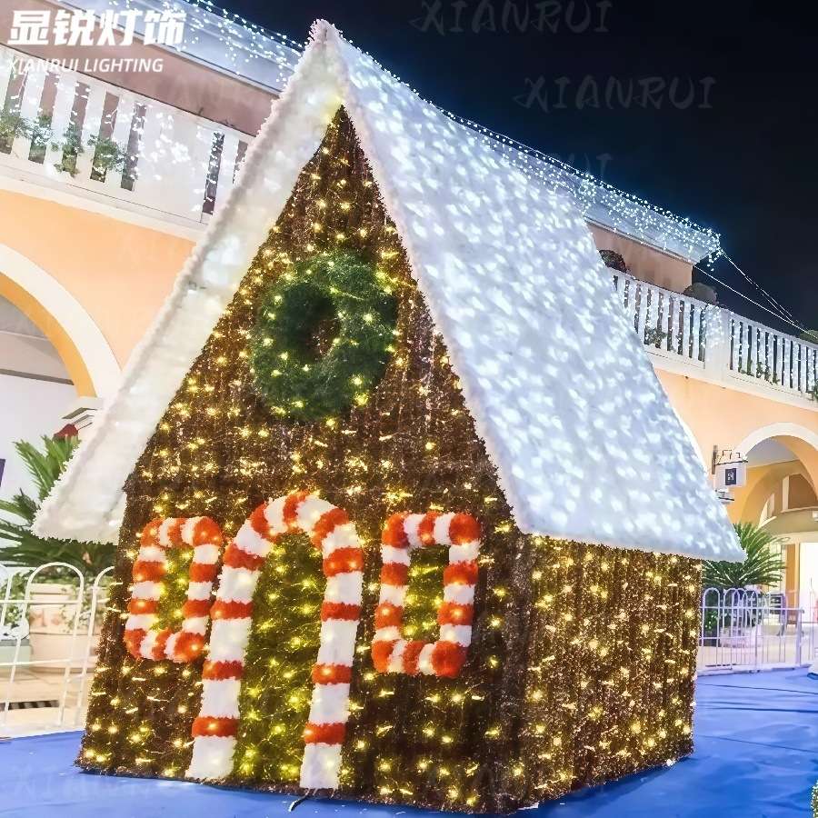 室外仿真装饰led雪屋 灯光造型房子模型造型灯装饰灯滴胶户外