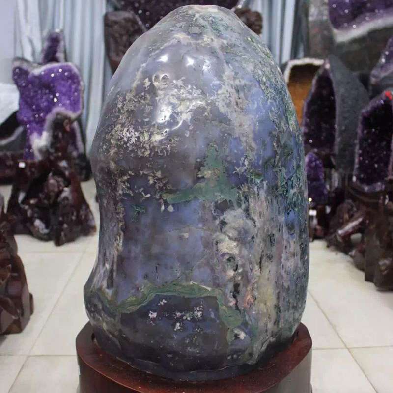 乌拉圭天然玛瑙紫水晶聚宝盆紫晶洞晶洞消磁无水泥全抛光玛瑙