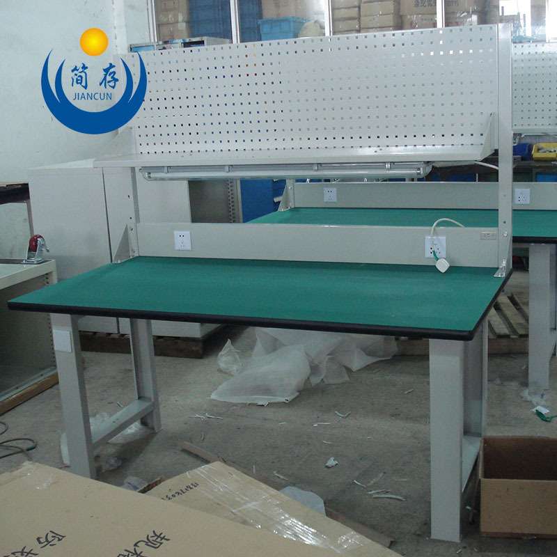 简存重型挂板工作台 流水线操作台磨具维修桌 实验室检测桌铁板桌