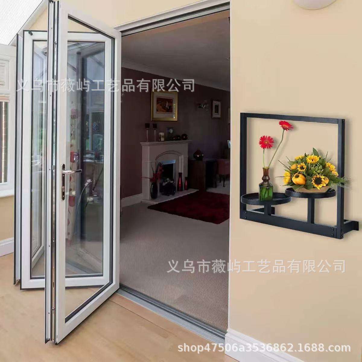 亚马逊新款热销墙花架壁挂式装饰客厅多件组合套装绿萝盆栽植物架