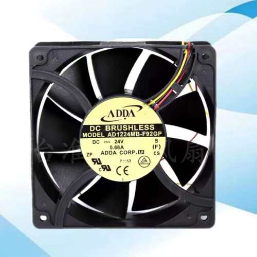 ADDA AD1224MB-F92GP 24V 0.68A  12038 12CM直流散热风扇风机