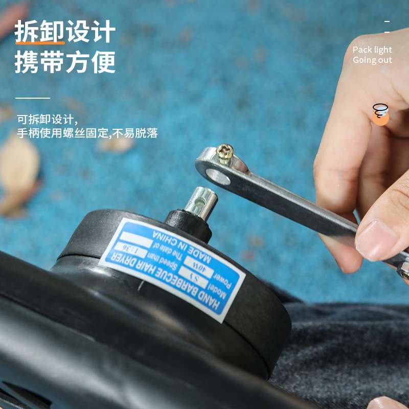 户外手摇鼓风机大号 野营烧烤生火工具 小型手动便携式助燃吹风机