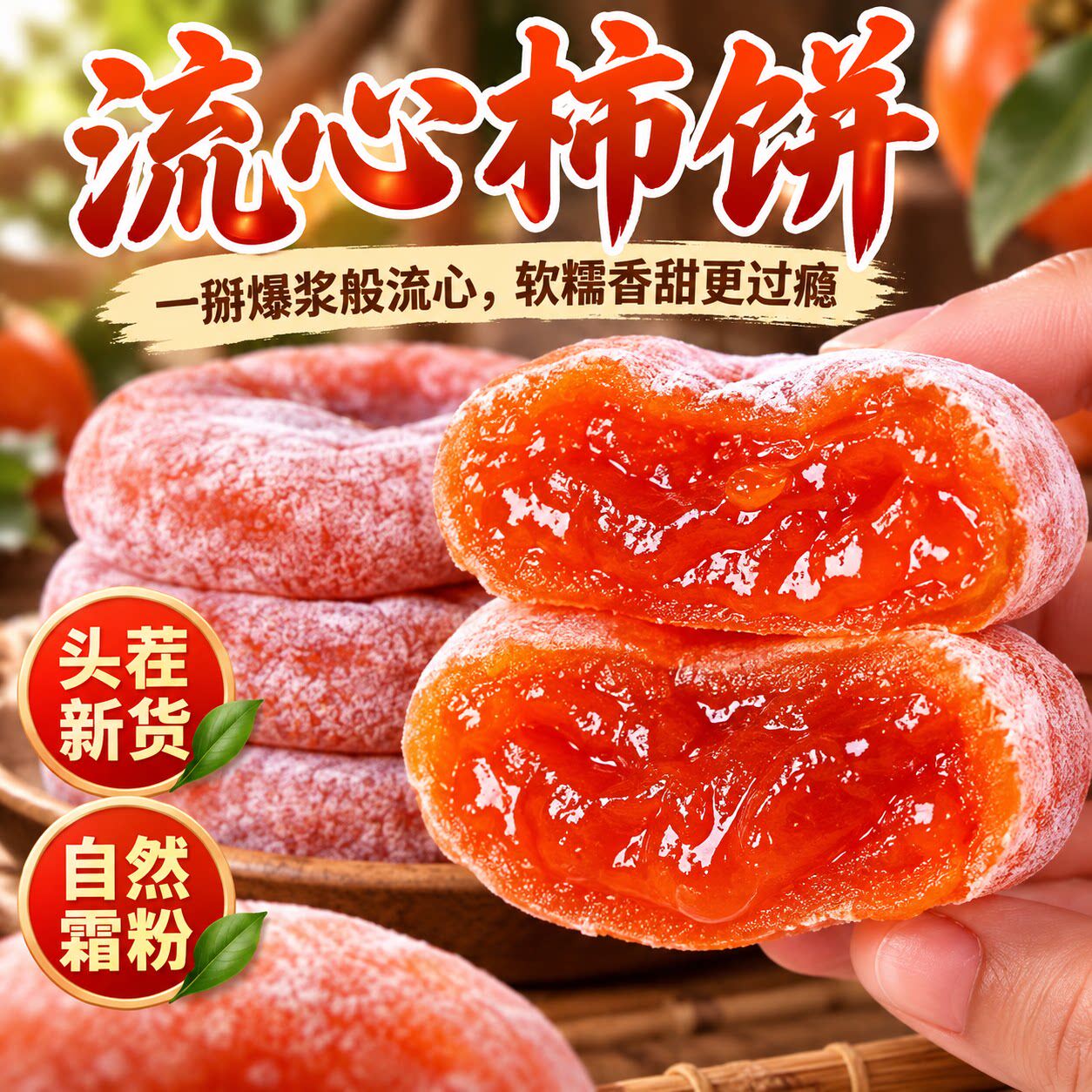 【拍一发三】新鲜香甜软糯柿饼办公休闲零食独立包装开袋即食-YS