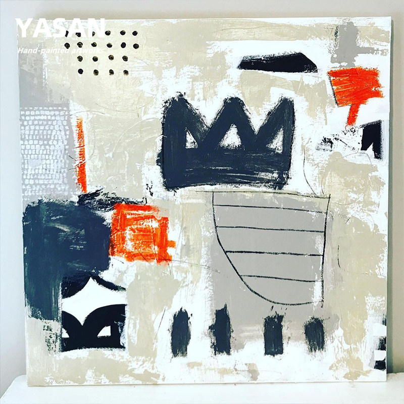 YASAN 小众艺术纯手工油画个性创意抽象装饰画沙发客厅背景墙挂画