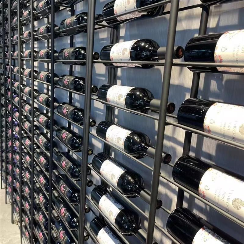 酒吧落地红酒柜展示架餐厅卡座红酒瓶架子屏风壁挂酒架置物架装饰