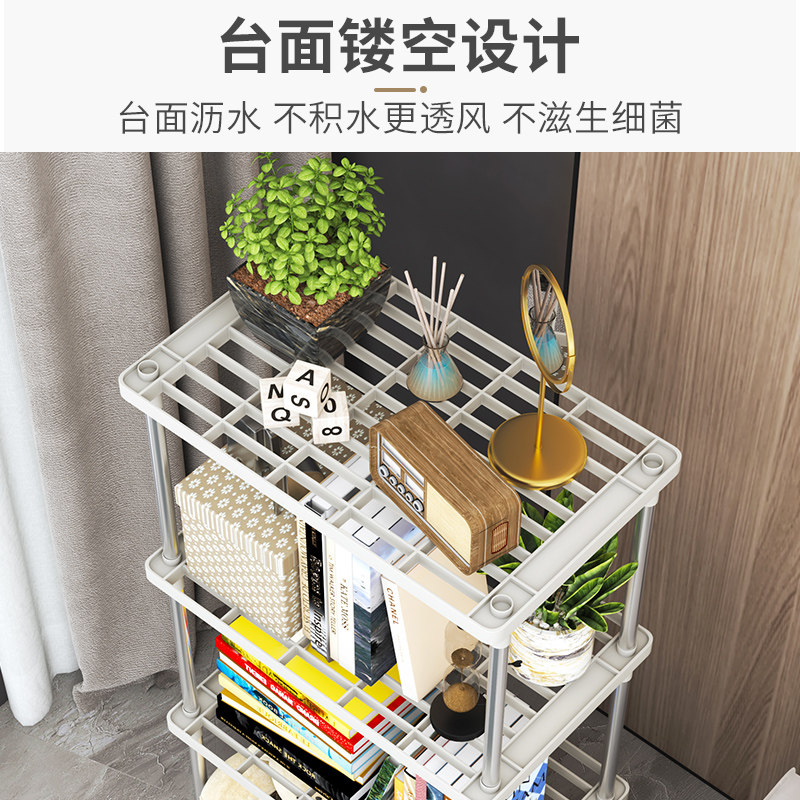 客厅置物架落地多层厨房收纳神器卧室书架卫生间储物柜子简易货架