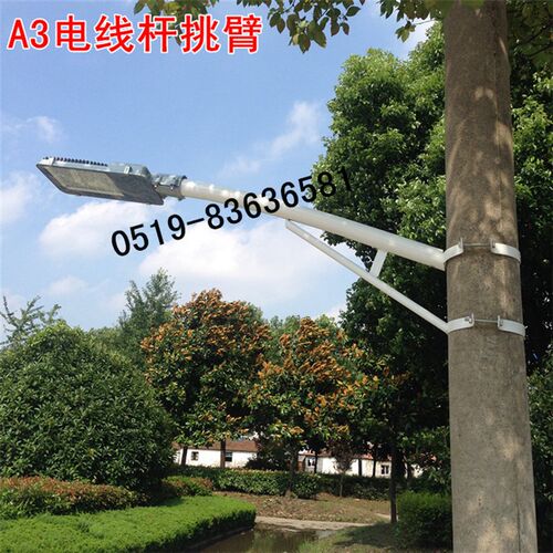 LEDl路灯小区路灯新农村吸墙电线杆抱箍灯防水防雷LED挑臂路灯杆