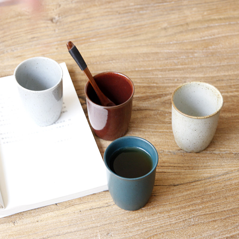 日式复古陶瓷大号茶杯子主人杯品茗杯个人功夫茶具茶盏杯水杯陶杯
