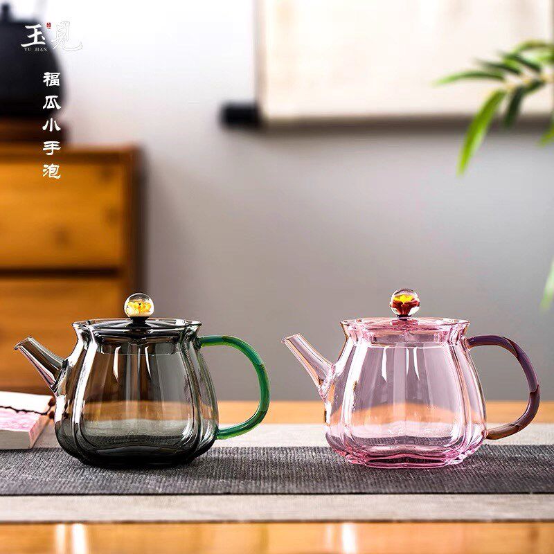 北大史玉见高端玻璃泡茶壶小号过滤手工茶壶耐热防烫个人专用茶具