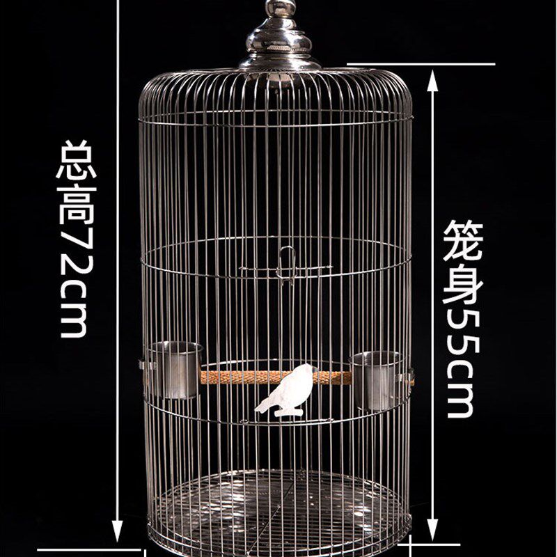 不锈钢鹦鹉笼豪华大号别墅玄凤虎皮鹦鹉养殖笼家用专用鸟笼子加高