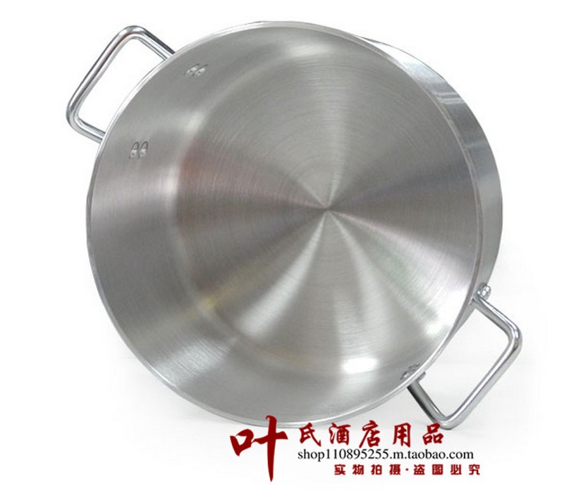 矮身锅铝桶铝锅高身铝汤桶煮粥铝锅兰州拉面专用 矮铝锅 中汤锅