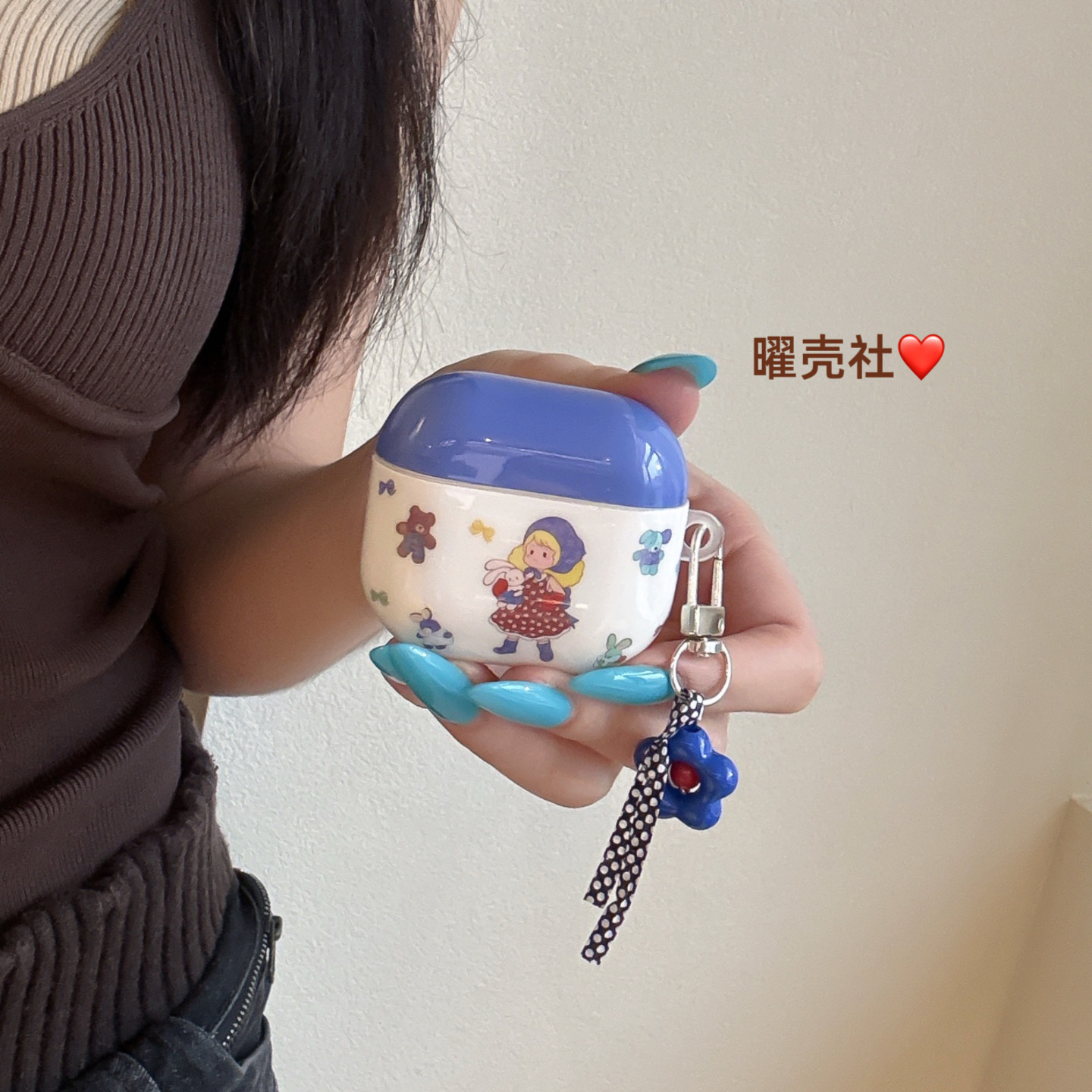 卡通布偶娃娃女孩Airpods耳机套