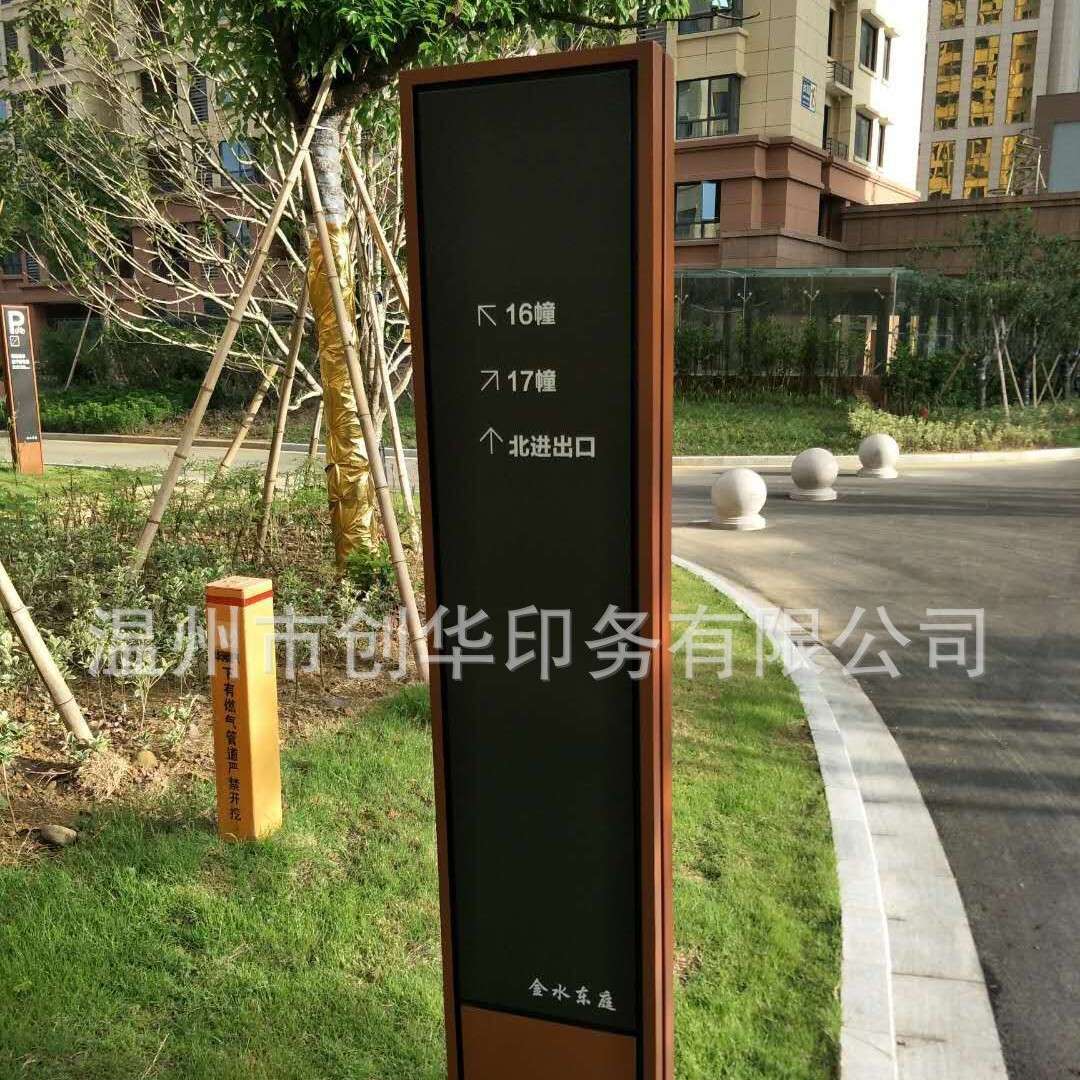 小区户外导视牌小区道路标识牌停车指示牌地产标识牌住宅小区标牌