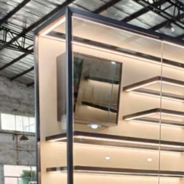 珠宝展示柜带灯金银首饰陈列柜翡翠黄金展柜柜台饰品玻璃柜