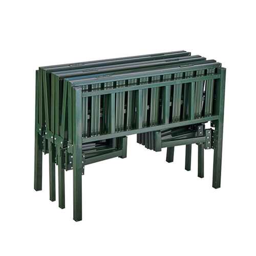 Portable, self-assembly single bed for camping in the wilder