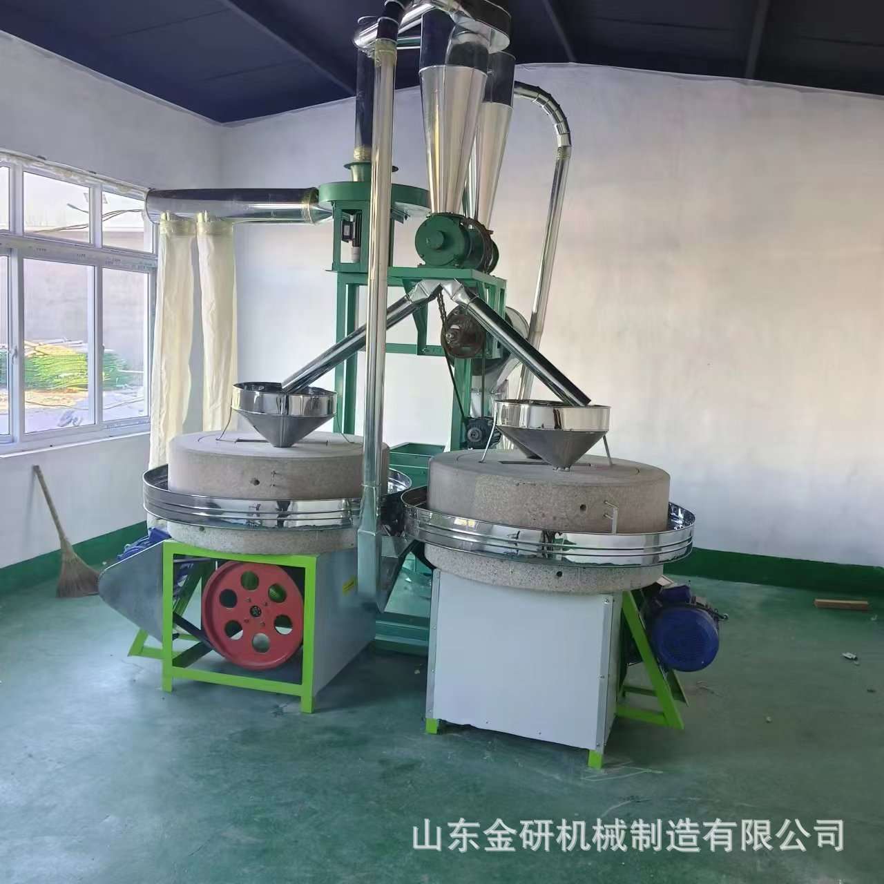 电动豆浆米浆石磨机 芝麻香油石磨机 50型号杂粮面粉石磨机